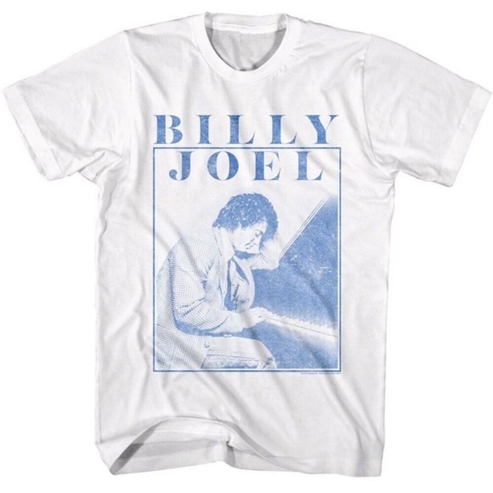 Billy Joel Loves Piano T Shirt Playing Pop Star Music Concert Tour T-shirt